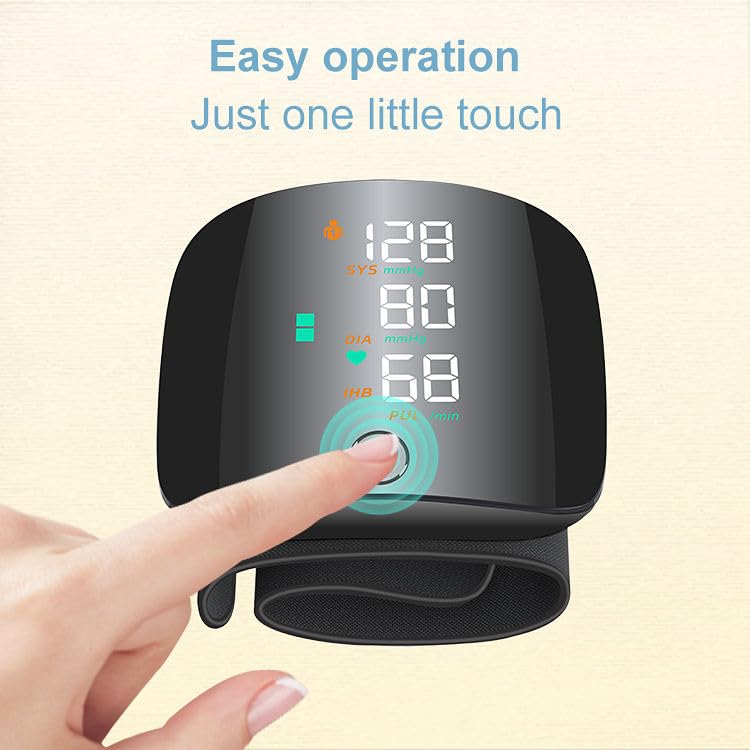 Digital Wrist Blood Pressure Monitor (Automatic BP Machine with LCD Display)